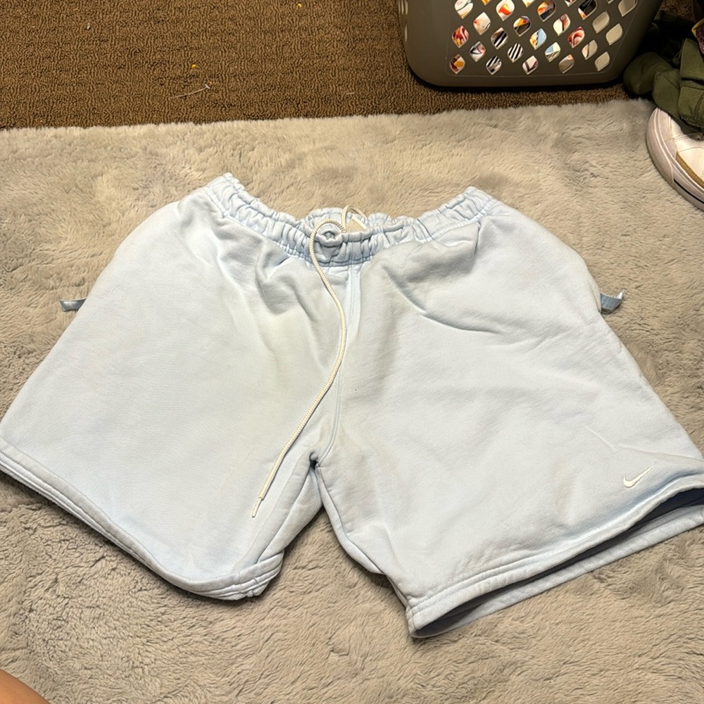 LIKE NEW BABY BLUE THICK BASKETBALL SHORTS